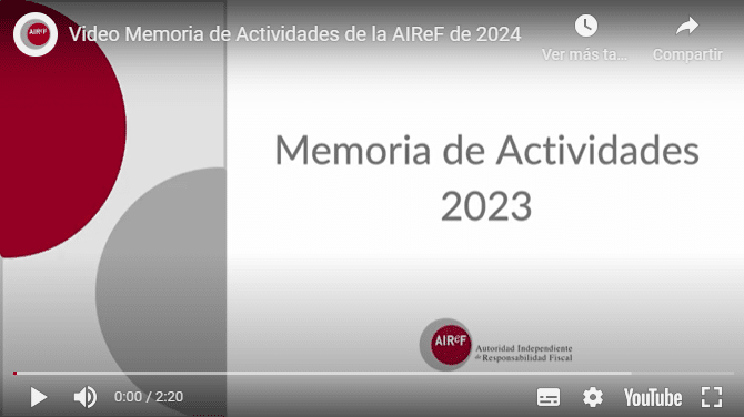 Vídeo Memoria AIReF 2023